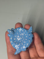 Custom whale shark worry stone