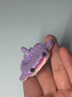 Custom whale shark worry stone