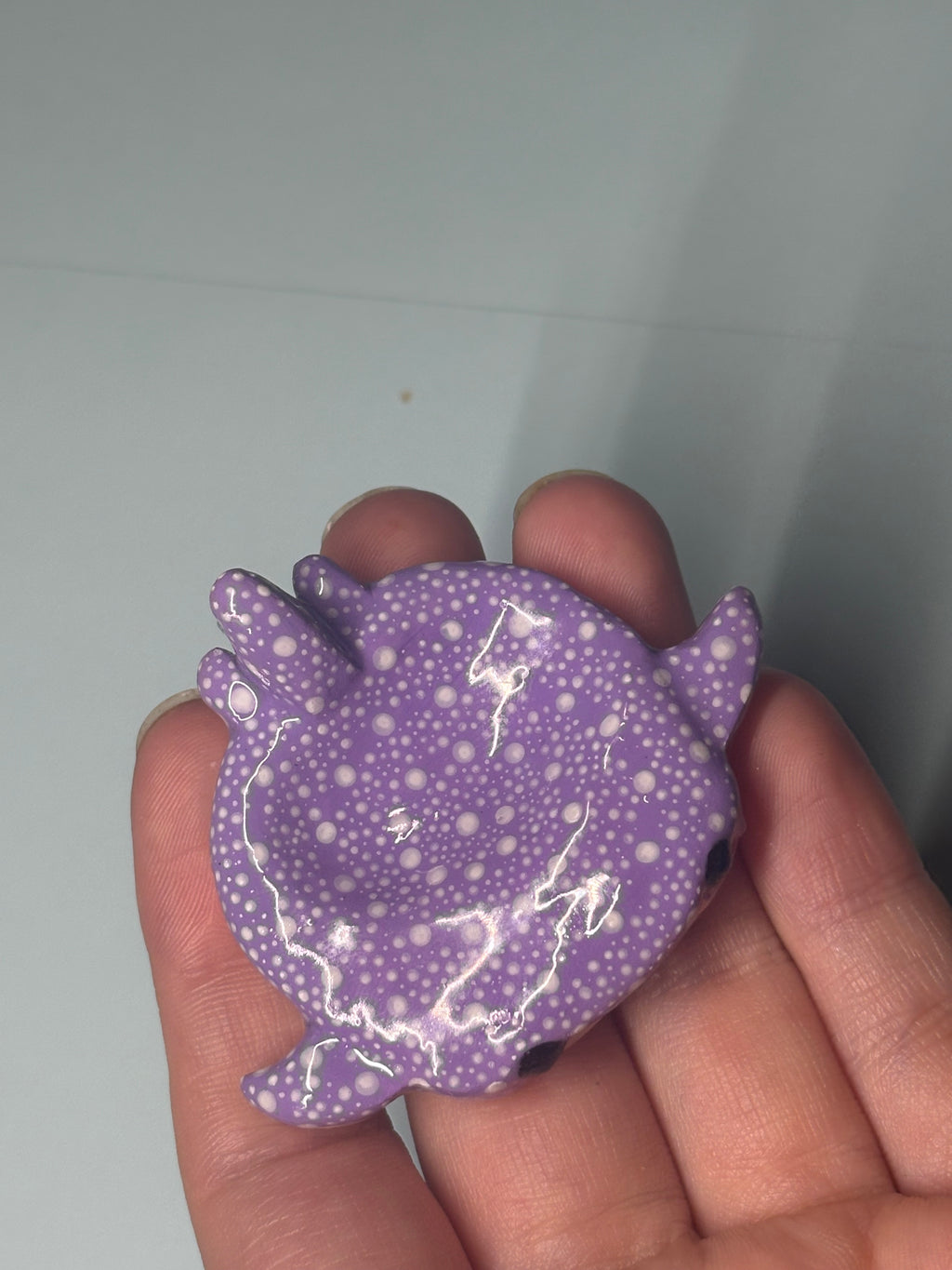 Custom whale shark worry stone