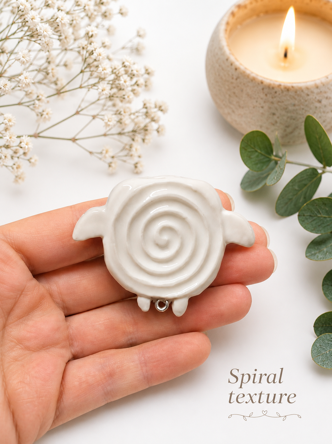 Custom whale shark worry stone