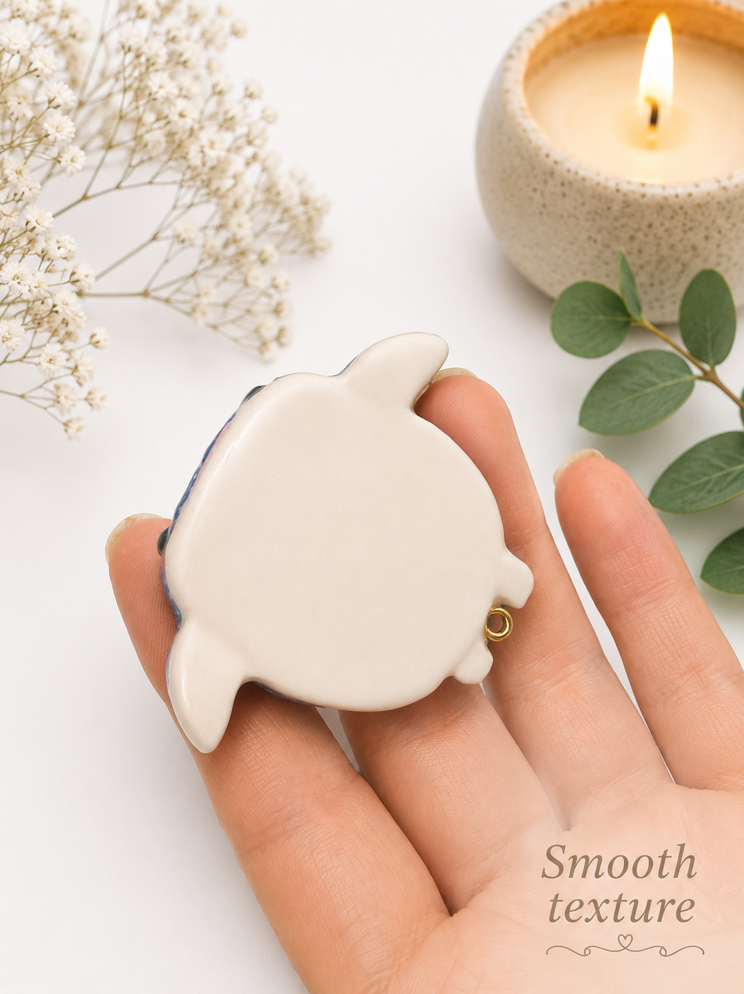 Custom whale shark worry stone